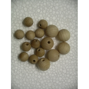 10 wooden beads diameter 10 mm