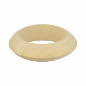 Curved wooden bracelet - 20mm - Lucy
