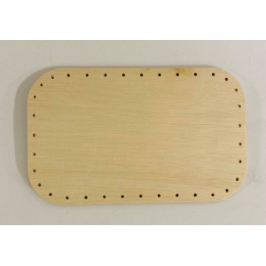 Rounded rectangle bottom 20/12 cm – plywood