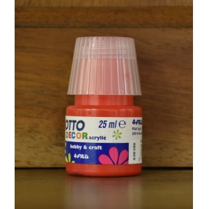Matte Red Scarlet Acrylic Paint - 25ml