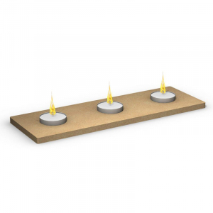 Rectangle candle holder 30 x 10 cm