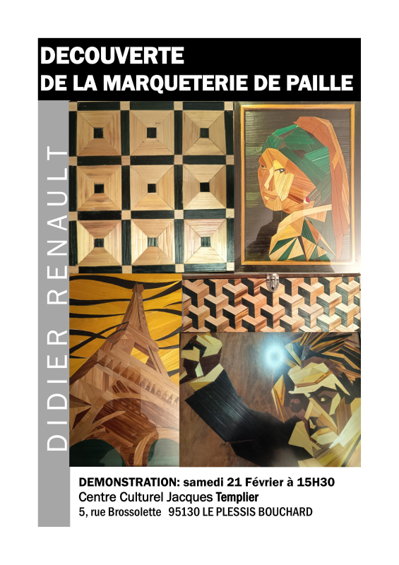 Découverte de la marqueterie de paille avec Didier Renault