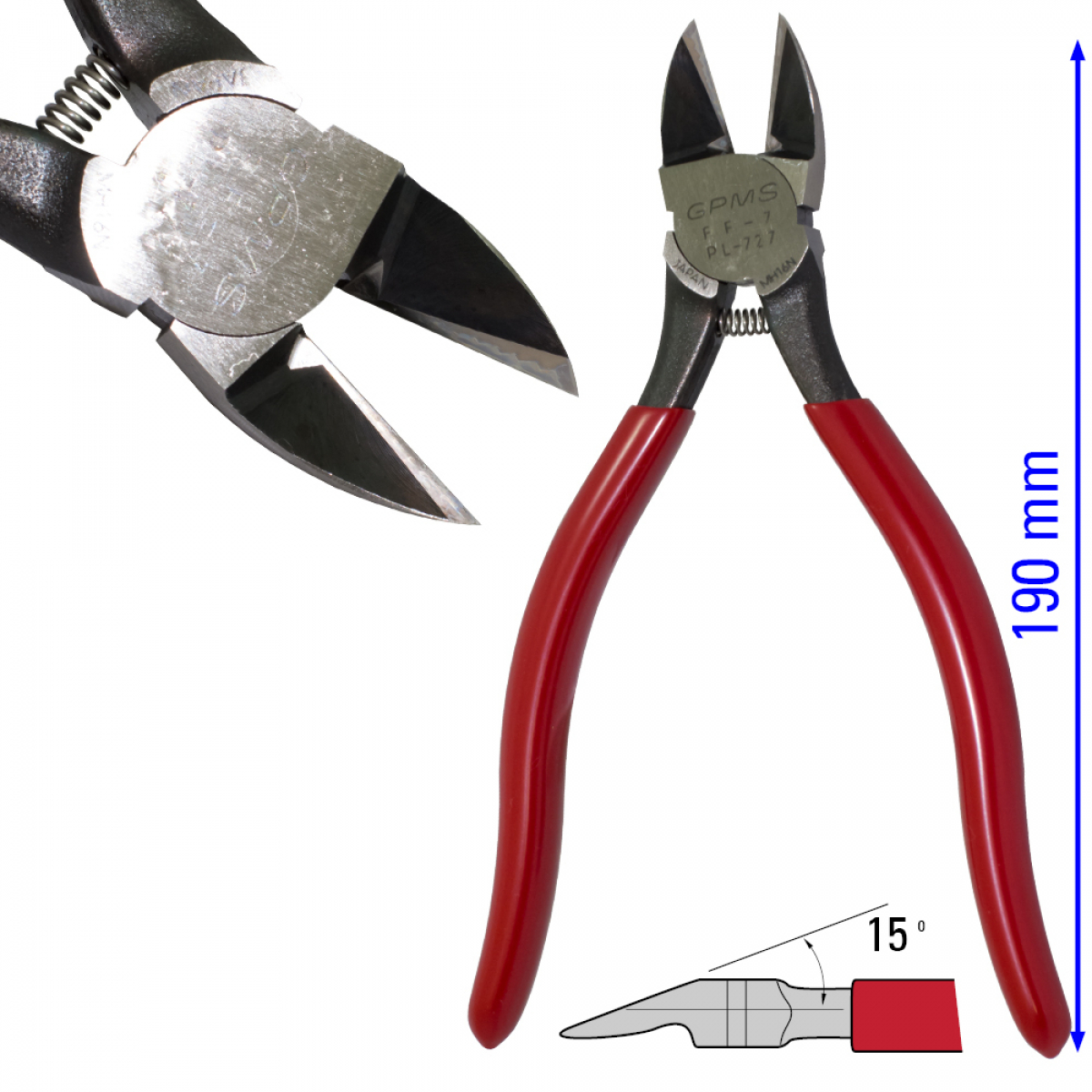 Outillage - Grande Pince coupante de précision - 190 mm - La boutique Rotin  Filé