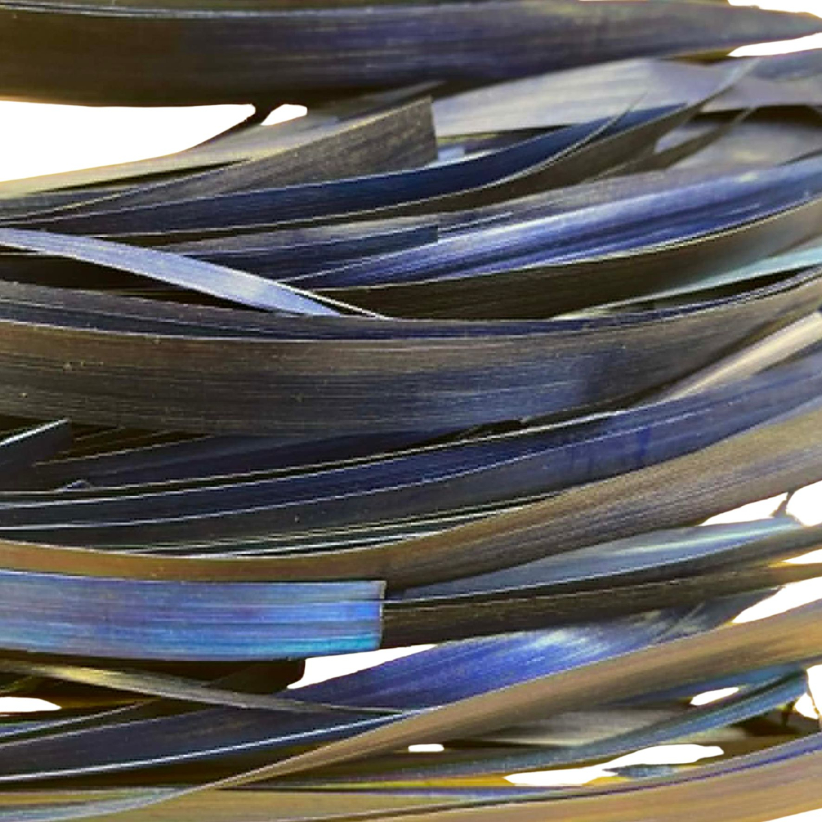 Flattened Rye Straw - Midnight Blue - 10g