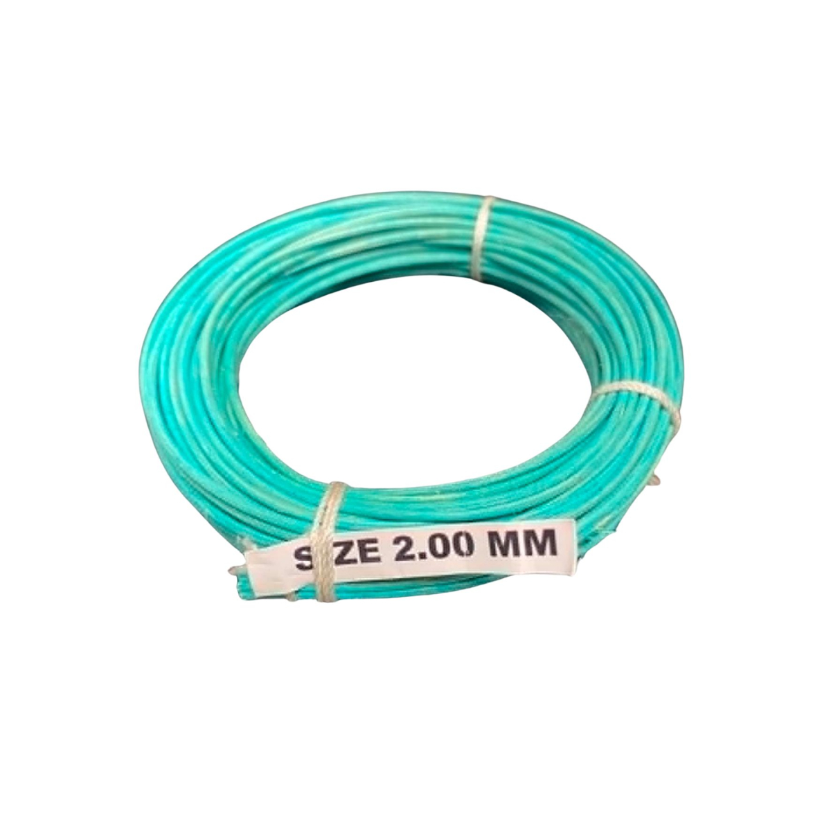 Moelle de rotin Turquoise - 2 mm en couronne 20 gr