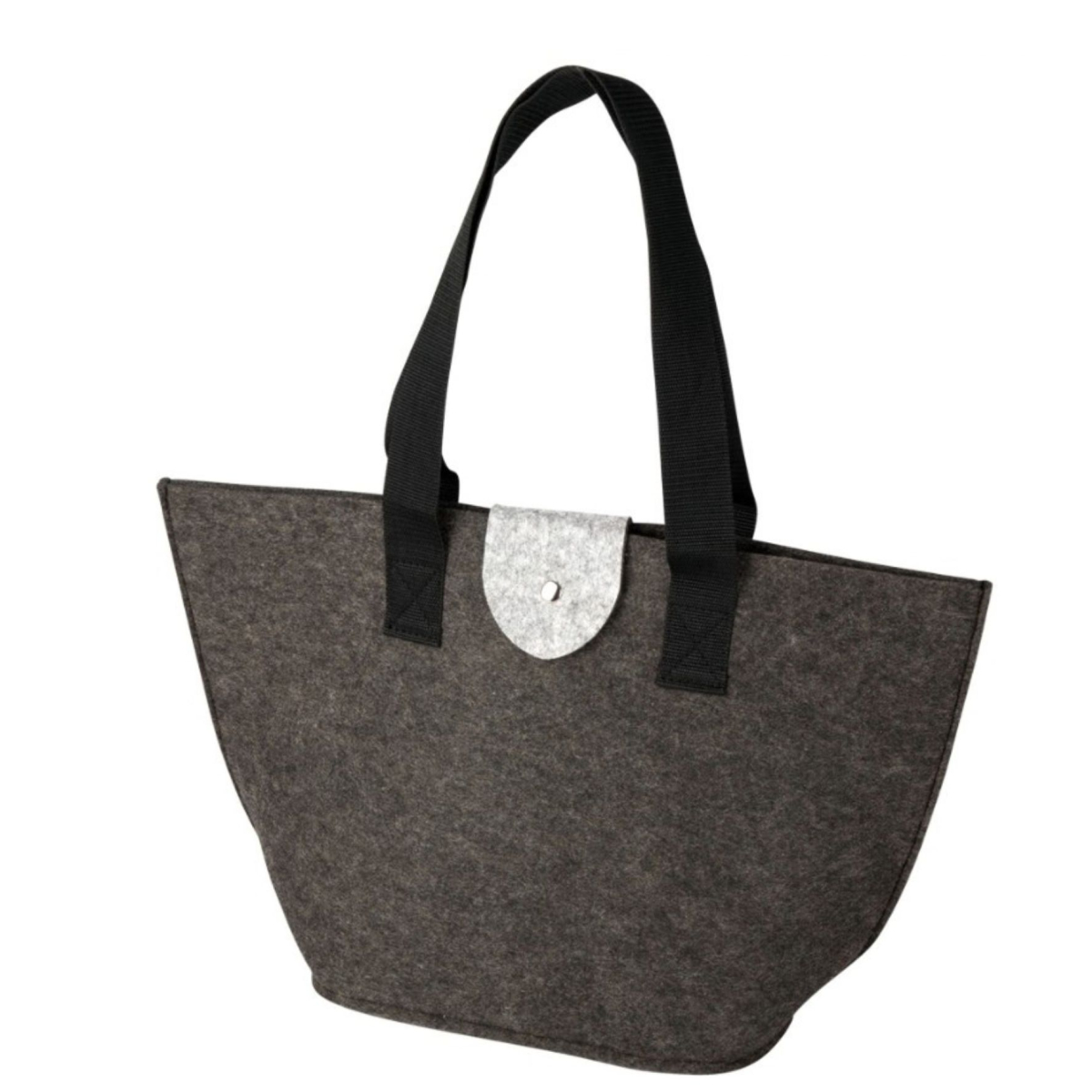 Sac en feutre trapézoïdale gris foncé