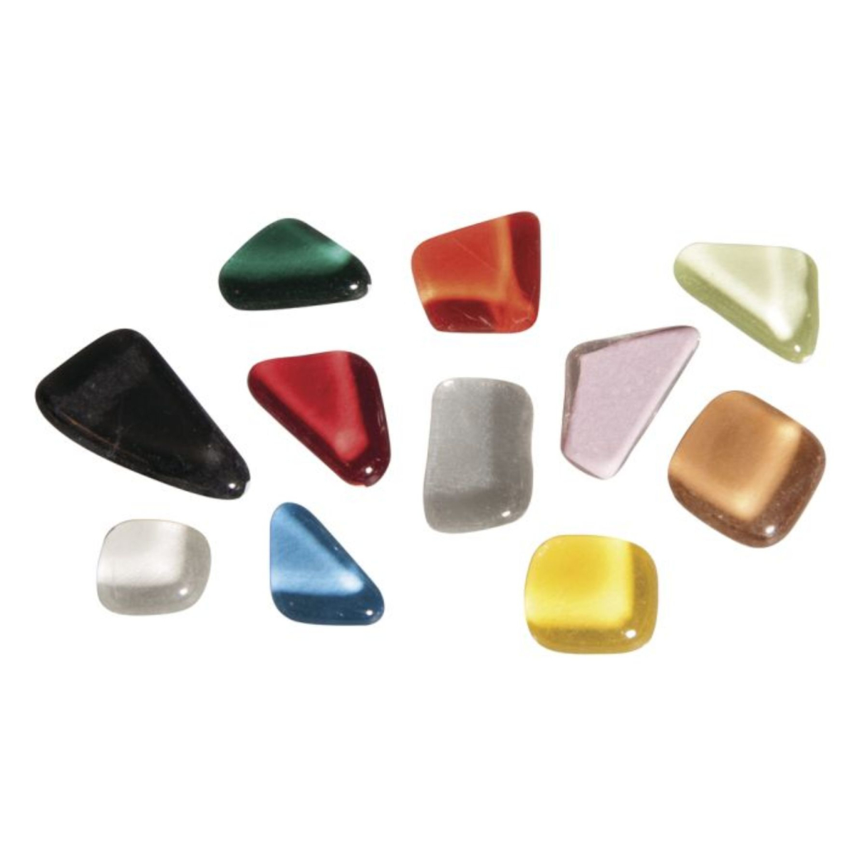 Mélange mosaïque Soft Glas polygonal multicolore – 500 g, environ 325 pcs