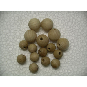 10 wooden beads diameter 20 mm