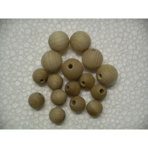 Perle en bois de 20 mm - sachet 10 perles