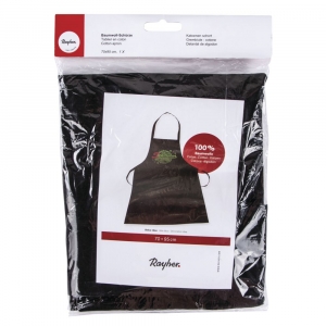 Black cotton apron