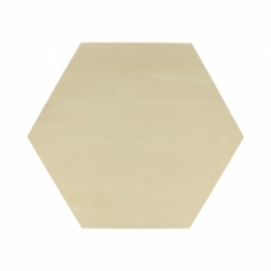 Hexagonal plate 30x26cm