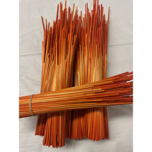 Paille de seigle couleur orange brossée - 50g