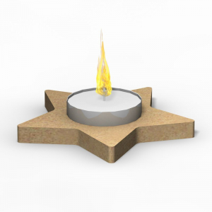 Star candle holder 08 x 08 cm