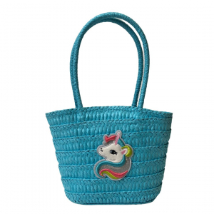 Cabas enfant licorne rose