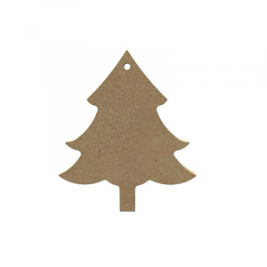 Sapin sur pied en bois - 10 cm