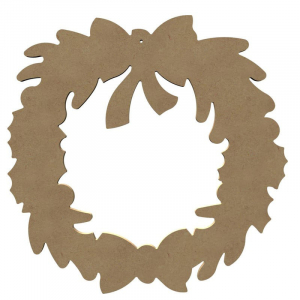 Couronne de porte en bois - 38 cm