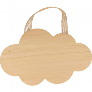 Hanging wooden cloud