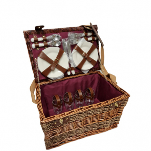 Picnic wicker suitcase MARSEILLE