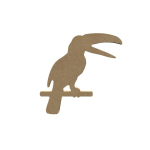 Toucan en bois - 15 cm