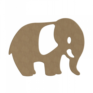 Éléphant en bois - 25 cm