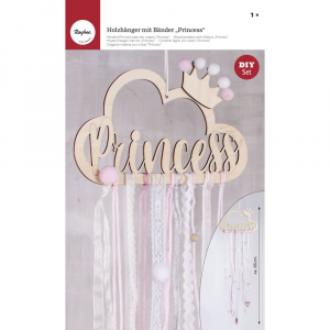 Wooden pendant Princess