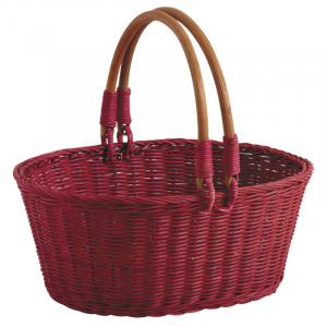 Red rattan basket GM