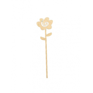 fleur en bois - 23 cm