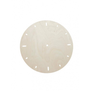 round wooden clock