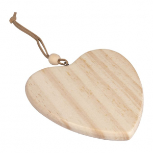 Pendentif Coeur en bois
