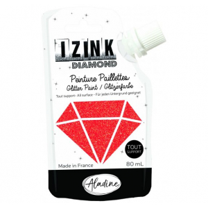 IZINK Red Glitter Paint