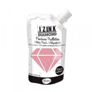 IZINK Powder Pink Glitter Paint