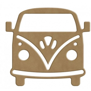 Wooden  "Volkswagen Bus" - 13 cm