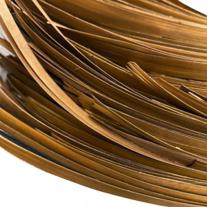 Flattened rye straw - Dark brown - 10 gr