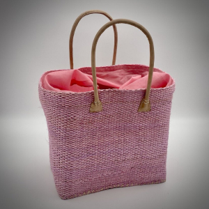 Pink tote bag