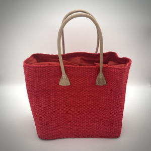 Red tote bag
