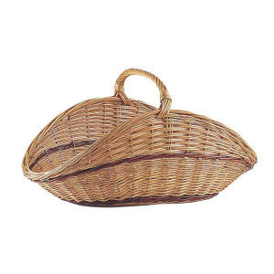 Wicker firewood basket