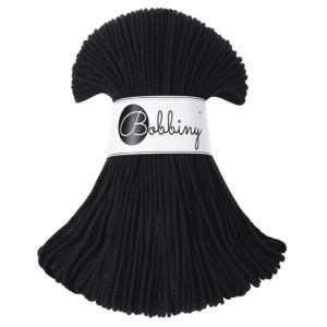 Black macramé ball - 3 mm