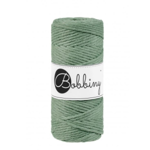 Corde peignée macramé vert eucalyptus - 3 mm