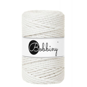Corde macramé twisted 3 brins blanc cassé - 5 mm