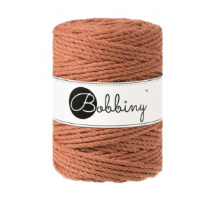 Macramé twisted rope 3 strands terracotta - 5 mm