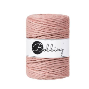 Pink powder macramé worsted rope - 5 mm