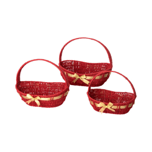 Panier de Noël avec anse ovale - GM