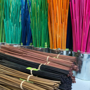 Echantillon paille de seigle couleur café - 10 gr