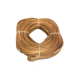 Flat oval rattan core chocolate cream in coil 250