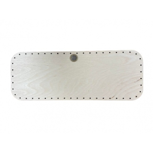 Fond rectangle arrondi 40/30 cm – bouleau