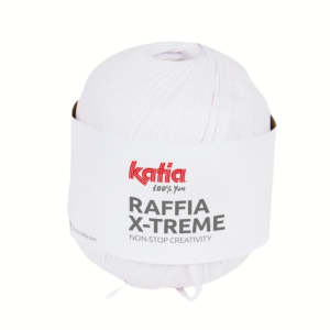 Raphia papier blanc pour le crochet - 100g