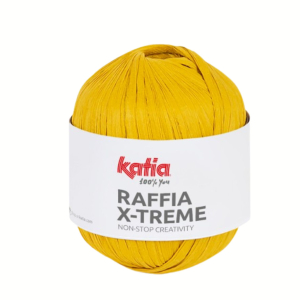 Raphia papier moutarde pour le crochet - 100g