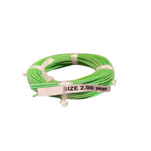 Moelle de rotin Verte clair - 2 mm en couronne 20 gr