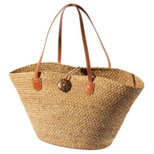 Grand sac en jonc de mer naturel
