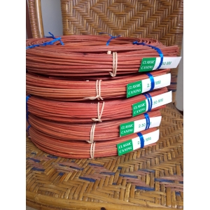 Moelle rotin rouge brique 2.5 mm couronne 250 g